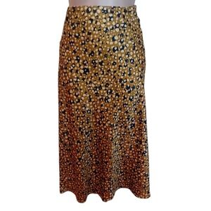 Pieces Midi High Rise Skirt Animal Leopard Print‎ Casual Party Career Teacher S